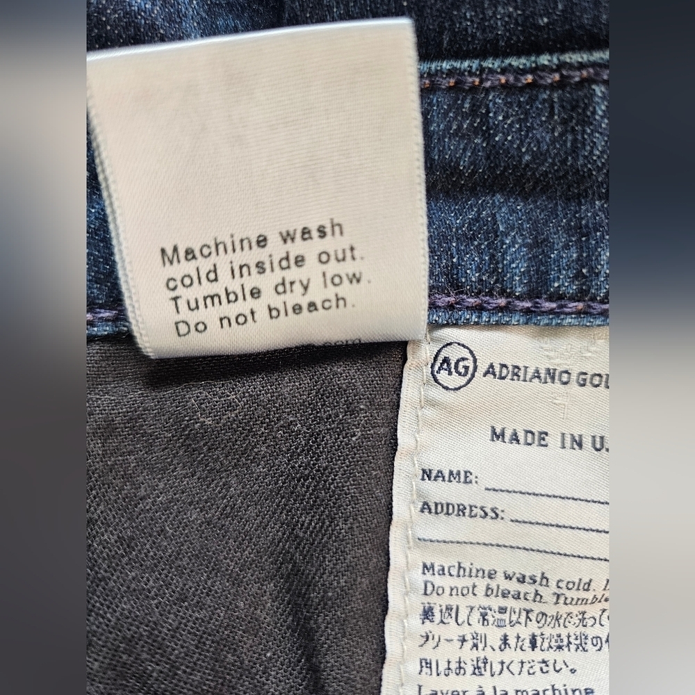 AG Adriano Goldschmied "The Stevie Roll Up Slim Straight" Size 26R - Picture 11 of 12